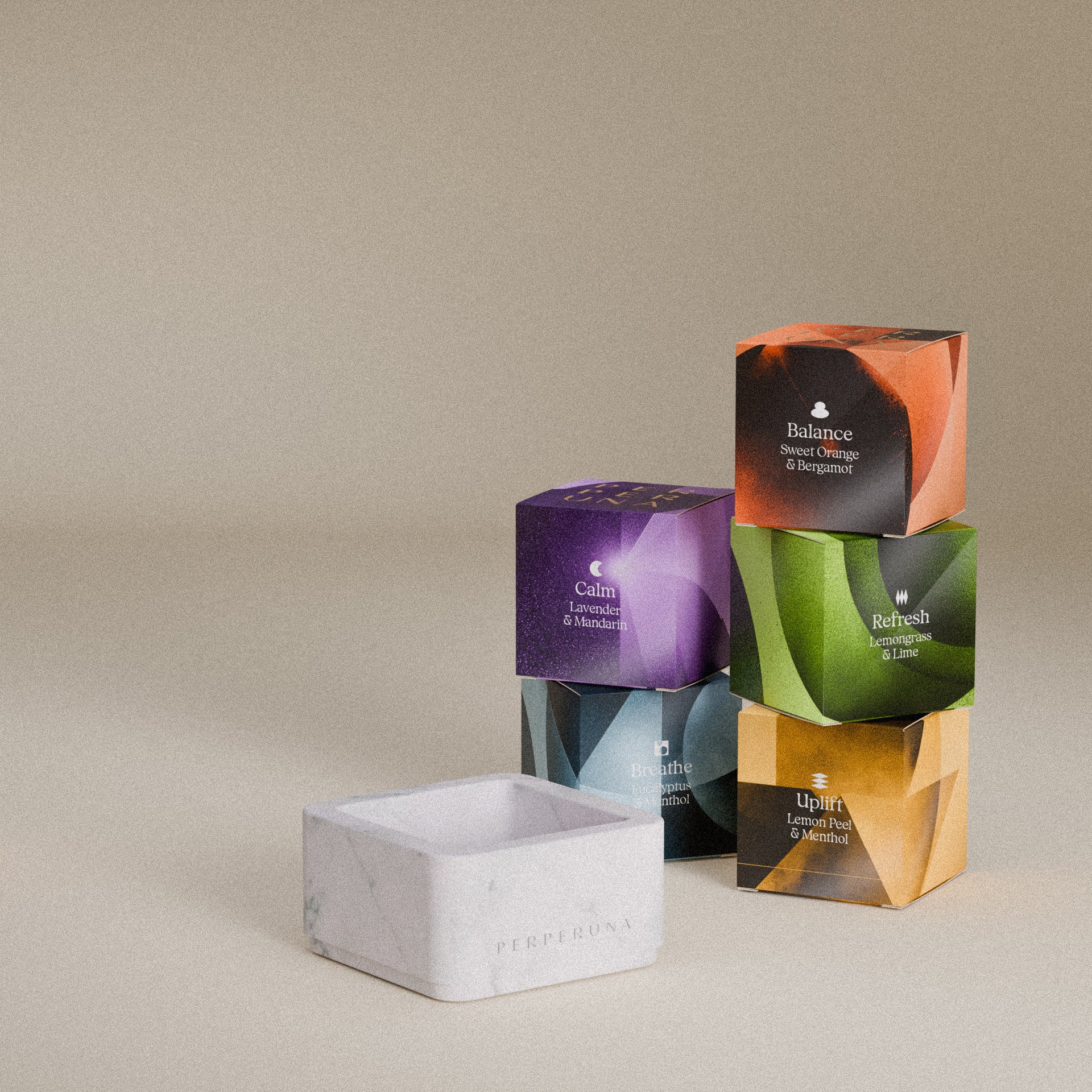 Ugodni set – 5 kock za prhanje + kamena skledica