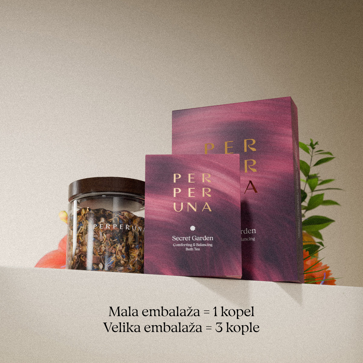 Secret Garden 50 g – kopalni čaj: majhna embalaža = 1 kopel, velika embalaža = 3 kopeli