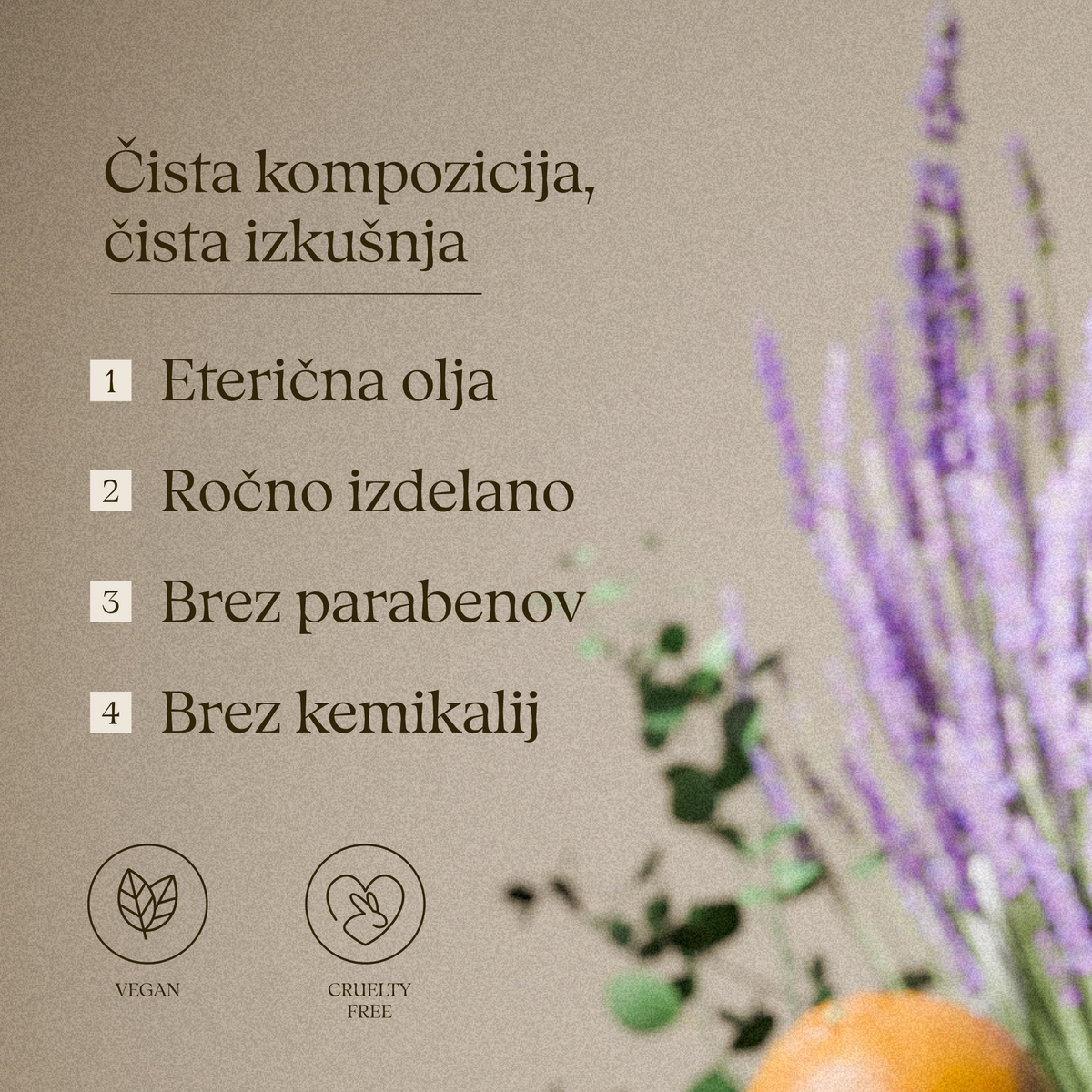 Sestava aromatičnih prhalnih kock: eterična olja, ročno izdelano, brez parabenov