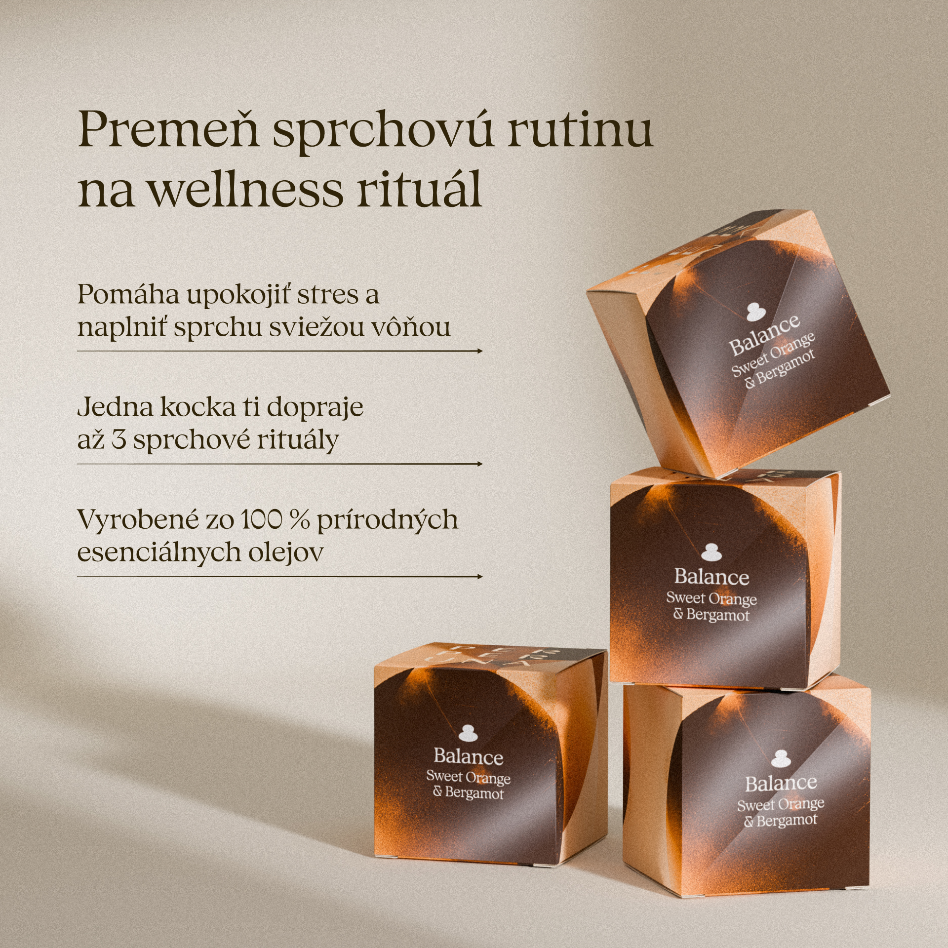 Balance - Aromatična prhalna kocka
