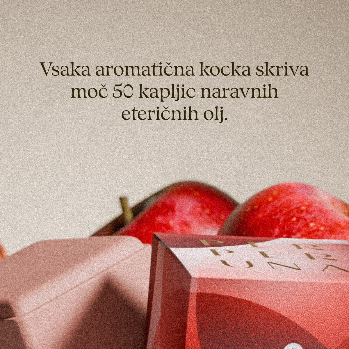 Vsaka aromatična kocka skriva moč 50 kapljic naravnih eteričnih olj. – Glow