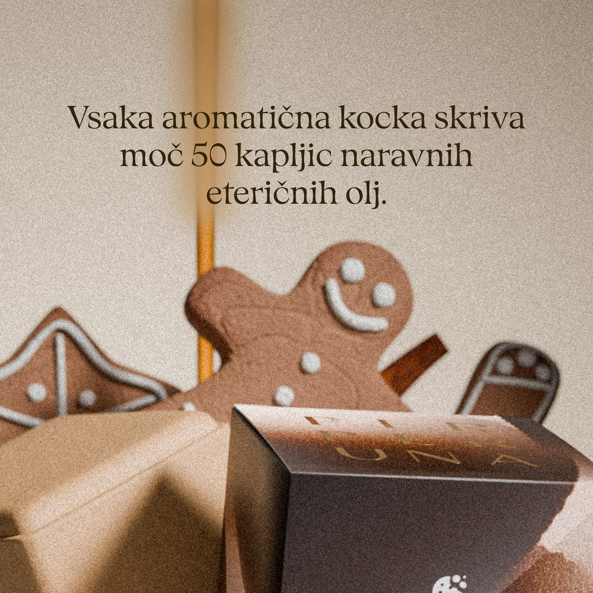 Vsaka aromatična kocka skriva moč 50 kapljic naravnih eteričnih olj. – Warm